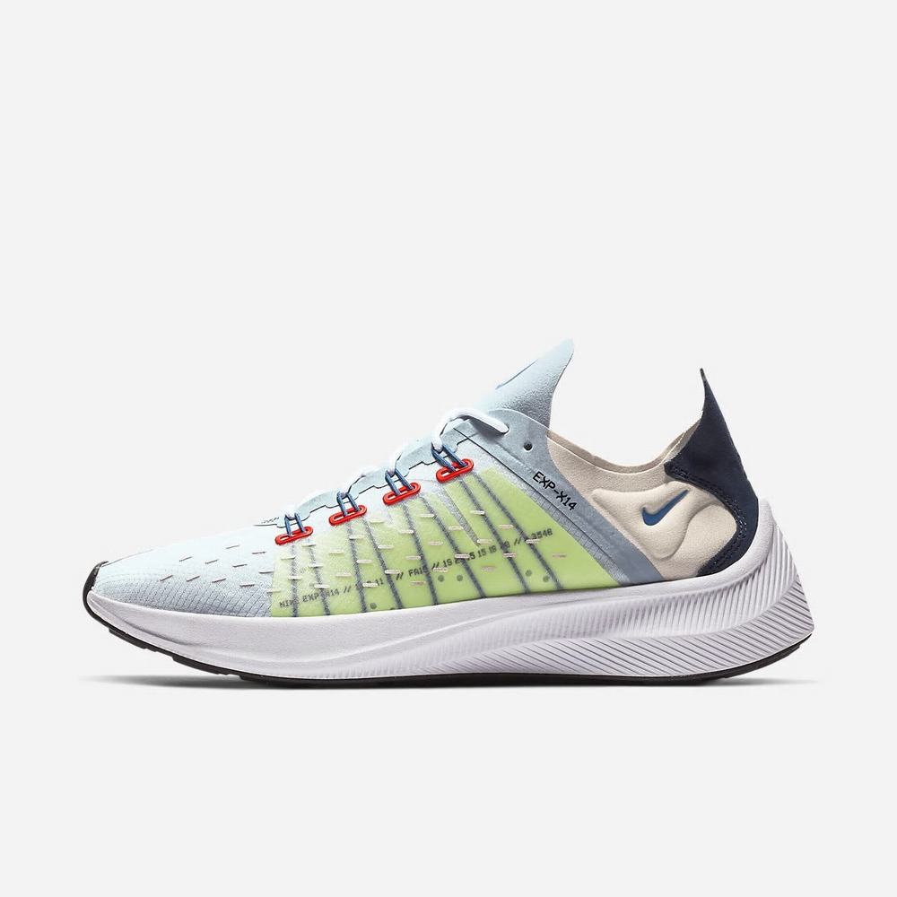 Sneakers Nike EXP-X14 Grise 6437-801 Obsidian Mist/Light Orewood Brown/Volt Glow/Indigo Force Homme | JTA-26541217